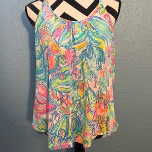 Lilly Pulitzer Lacey Tank Top in Surf Gypsea